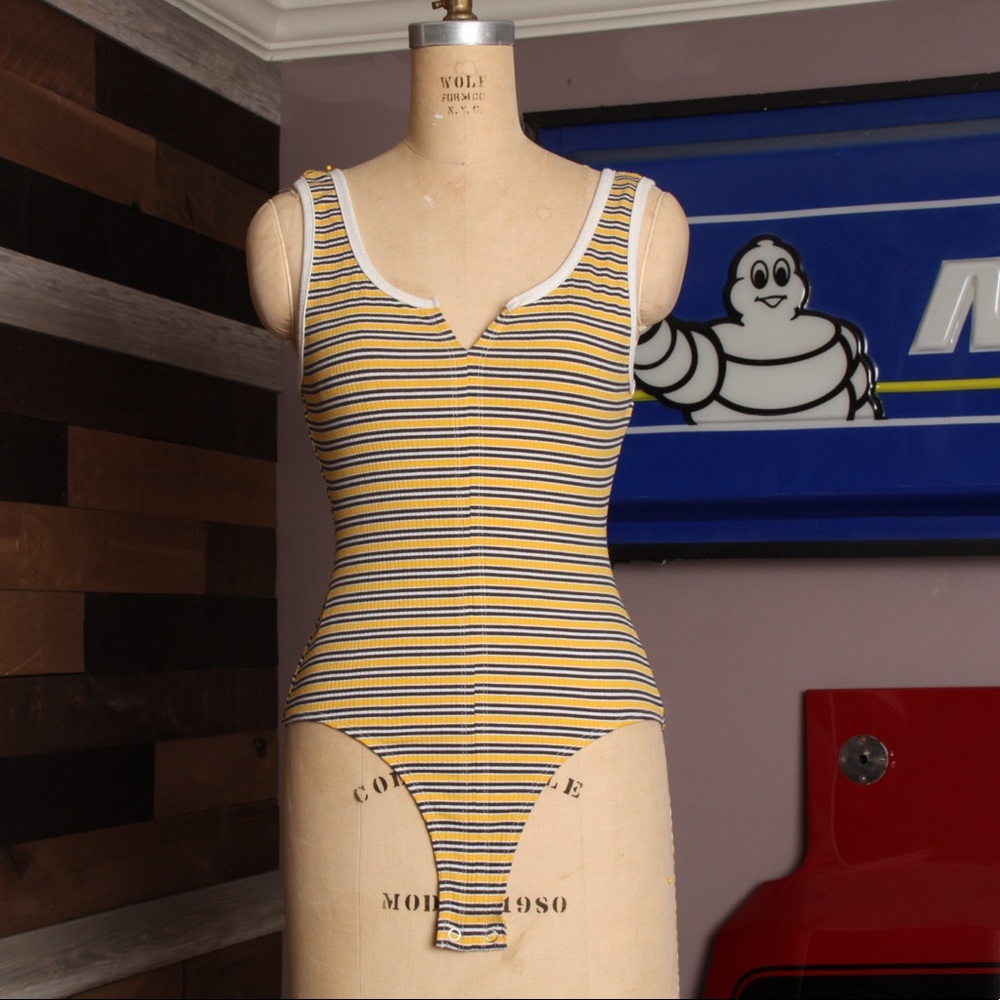 XHILARATION - Stripe Bodysuit